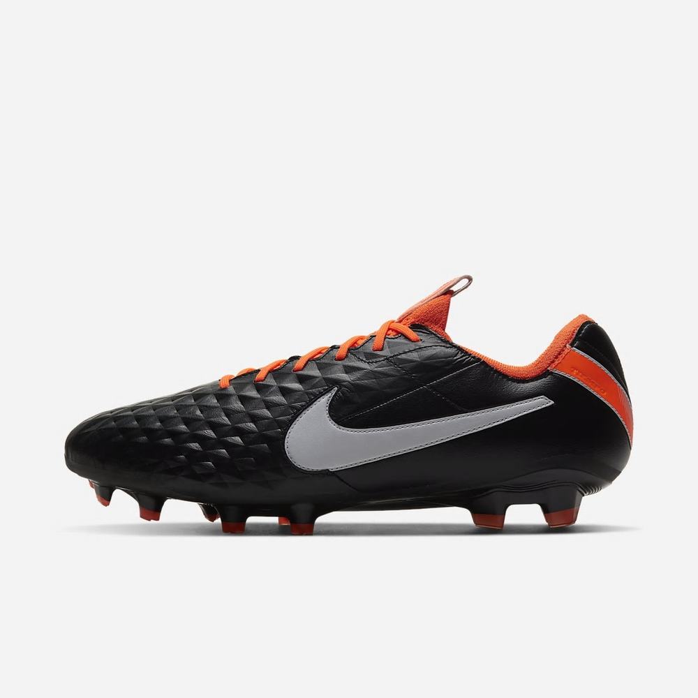 Crampon De Foot Nike Tiempo Legend 8 Elite FG Noir 1963-820 Black/Total Orange/White Femme | HZF-45535490